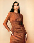 Elegant Dress - Brown