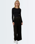 Casual Wide Legged Pants - Black