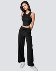 Essential Wide Legged Yoga Pant - Black