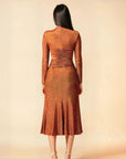 Elegant Dress - Brown