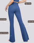 Classic Flare Yoga Pants - Blue