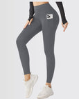 Embrace High Rise Side Pocket Leggings - Grey
