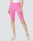 High Rise Comfort Shorts - Bright Pink