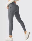 Embrace High Rise Side Pocket Leggings - Grey