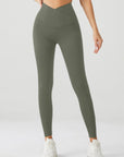 Embrace High Rise V-Waist Leggings - Olive Green