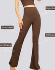 Classic Flare Yoga Pants - Brown