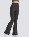 One-Size Flared Yoga Pants - Graphite Grey