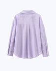 Long Sleeves Shirt - Purple Stripes