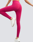 One-Size-Fits-All Leggings - Deep Red