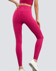 One-Size-Fits-All Leggings - Deep Red