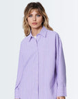 Long Sleeves Shirt - Purple Stripes