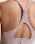 Racer Back Sports Bra - Hint Of Purple