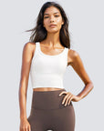 Sleeveless Comfort Top - Ivory White