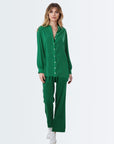 Glossy Cord Set - Green