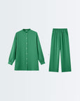 Glossy Cord Set - Green
