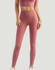 High-Rise Stretch Leggings - Shade Of Orange