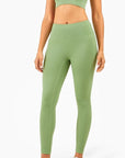 High-Rise Smooth Leggings - Light Green