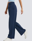 Wide Legged Yoga Pant - Navy Blue
