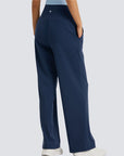 Wide Legged Yoga Pant - Navy Blue
