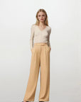 High Waist Pants - Khaki