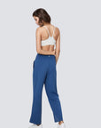 Wide Legged Yoga Pants - Blue