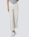 Wide Legged Yoga Pants - Ivory White