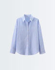 Long Sleeve Shirt - Blue Stripes