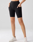 Embrace High Rise Shorts With Pockets - Black