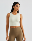 Ribbed Comfort Top - Ivory White