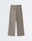 High Rise Wide Chic Pants - Dark Khaki