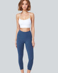Ankle Length Comfort Leggings - Blue