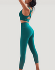 Ankle Length Leggings - Deep Green