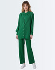 Glossy Cord Set - Green