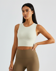 Ribbed Comfort Top - Ivory White
