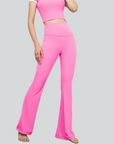 Classic Flare Yoga Pants - Bright Pink