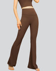 Classic Flare Yoga Pants - Brown
