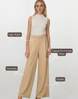 High Waist Pants - Khaki
