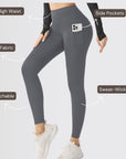 Embrace High Rise Side Pocket Leggings - Grey