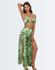 Bikini With Cover Pants - Green