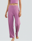 Wide-Legged Comfort Yoga Pants - Pink