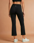 Ankle Length Flare Pants - Black