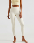 High-Rise Classic Leggings - Ivory White
