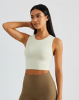 Ribbed Comfort Top - Ivory White