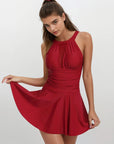 Classic Swim Dress - Red