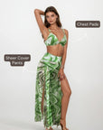 Bikini With Cover Pants - Green