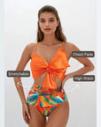 Bikini With Bow - Orange