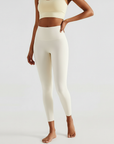 High-Rise Classic Leggings - Ivory White