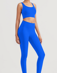 Cross Back Sports Bra - Bright Blue