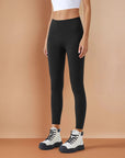 Fleece Lined Leggings - Black