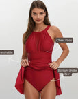 Classic Swim Dress - Red